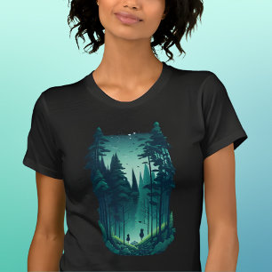 Camiseta Escena de montaña al aire libre