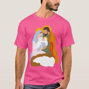 Camiseta Escena De Natividad Jesús María Y José