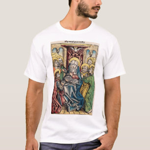 Camiseta Escena de Pentecostés después del Domingo de Pascu