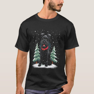 Camiseta Escena de perro invernal en la nieve