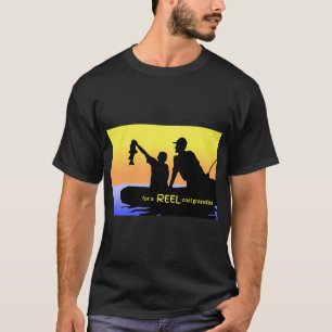 Camiseta Escena de pesca del abuelo genial