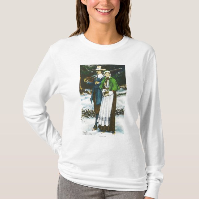Camiseta Escena de Priscilla y de Juan Alden (Anverso)
