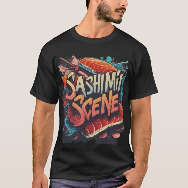 Camiseta Escena De Sashimi. (Anverso)