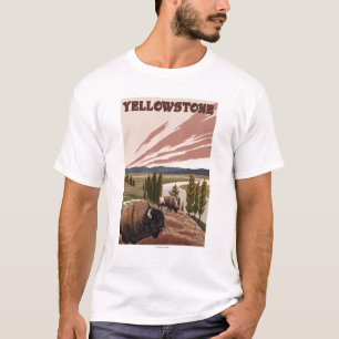 Camiseta Escena de YellowstoneBison