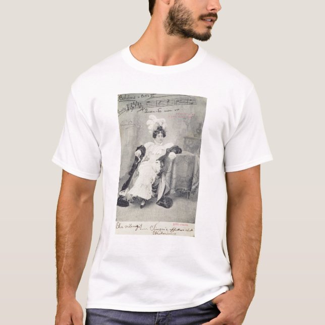 Camiseta Escena del acto II La Boheme de la ópera ' (Anverso)