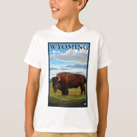 Escena del bisonte - Wyoming