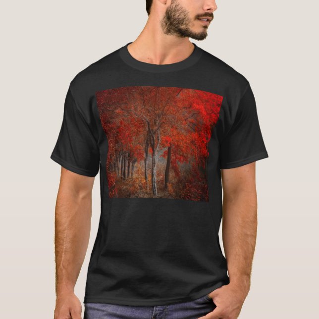 Camiseta Escena del bosque del vintage (Anverso)
