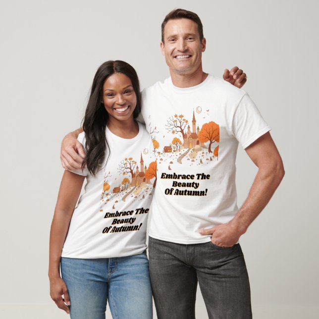 Camiseta Escena del castillo de otoño encantada (Unisexo)