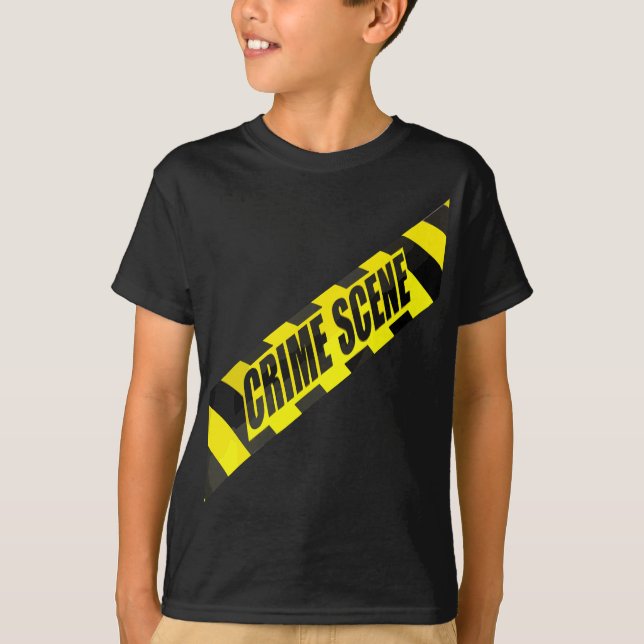 Camiseta Escena Del Crimen Cinta Forense Policía Investiga (Anverso)