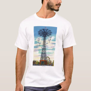 Camiseta Escena del d3ia del salto de paracaídas del parqu