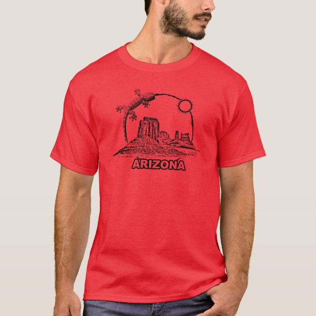Camiseta Escena del desierto de Arizona sobredimensionada (Anverso)