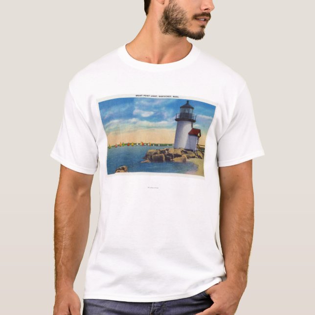 Camiseta Escena del faro del punto de Barnacla (Anverso)