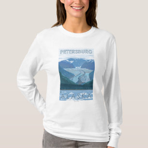 Camiseta Escena del glaciar - Petersburgo, Alaska