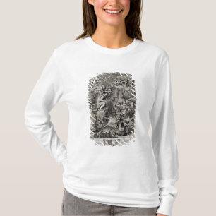 Camiseta Escena del infierno, ilustracion de la pieza 3 Cha