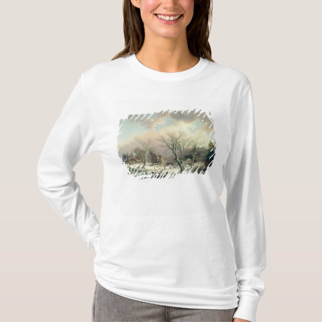 Camiseta Escena del invierno (Anverso)