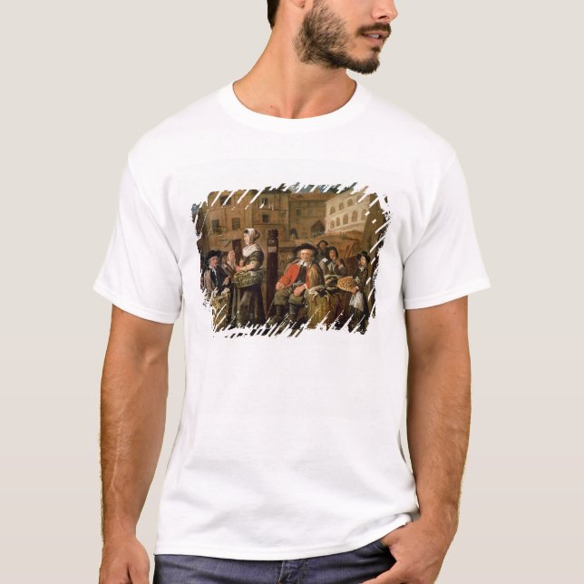 Camiseta Escena del mercado (Anverso)