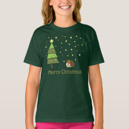 Camiseta Escena del navidad del erizo
