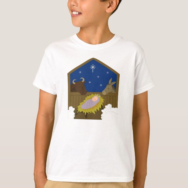 Camiseta Escena del pesebre (Anverso)