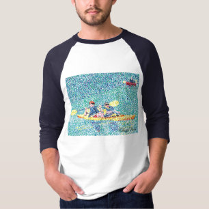 Camiseta Escena del Pointillism kayak, de Cheryl Paton