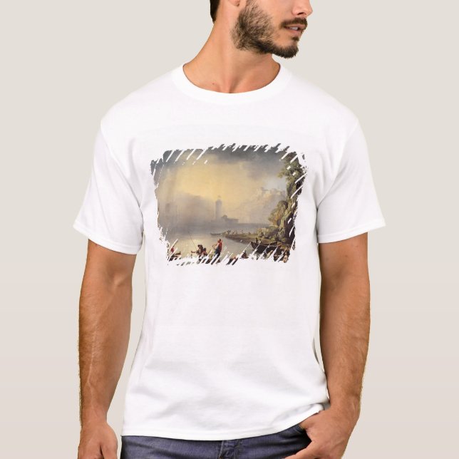 Camiseta Escena del puerto (Anverso)