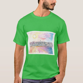 Camiseta Escena del puerto de Nantucket Massachusetts al at