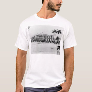Camiseta Escena en el Puerto España, Trinidad, 1891