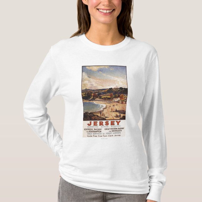 Camiseta Escena ferroviaria meridional/de Great Western de (Anverso)