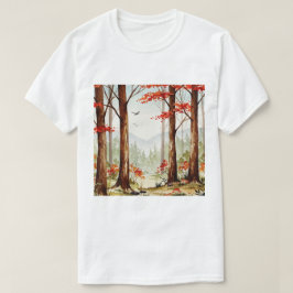 Camiseta Escena forestal de otoño