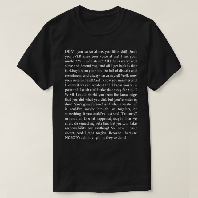 Camiseta Escena hereditaria (Diseño del anverso)