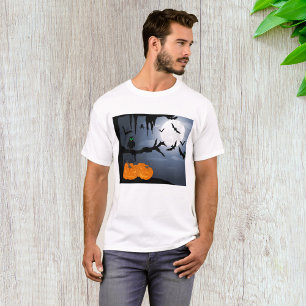 Camiseta Escena nocturna de Halloween de fantasía