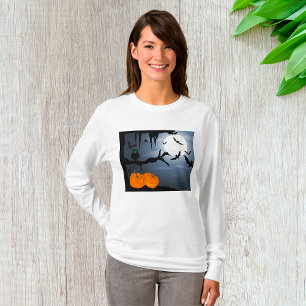 Camiseta Escena nocturna de Halloween de fantasía