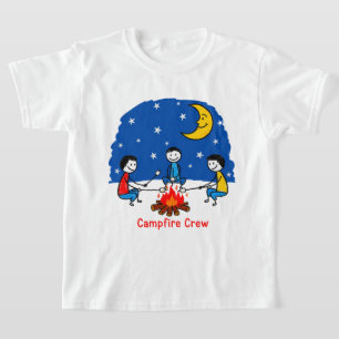 Camiseta Escena Nocturna de la Tripulación del Campamento I