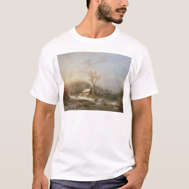 Camiseta Escena patinadora, siglo XIX (Anverso)