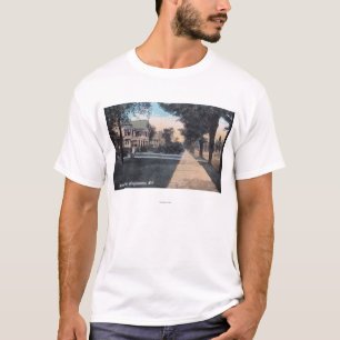 Camiseta Escena residencial en la impulsión de la orilla