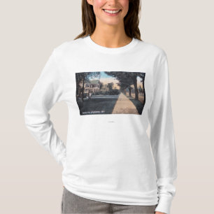 Camiseta Escena residencial en la impulsión de la orilla