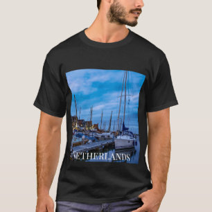 Camiseta Escena tradicional de la noche de pescadores.