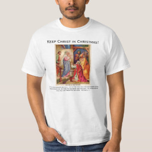 Camiseta Escena Wisemen de la natividad del navidad