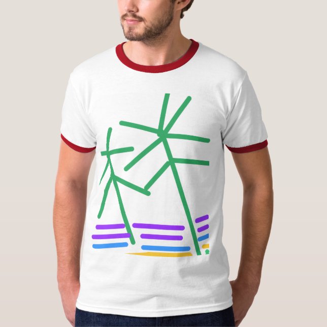 Camiseta Escenario abstracto (Anverso)
