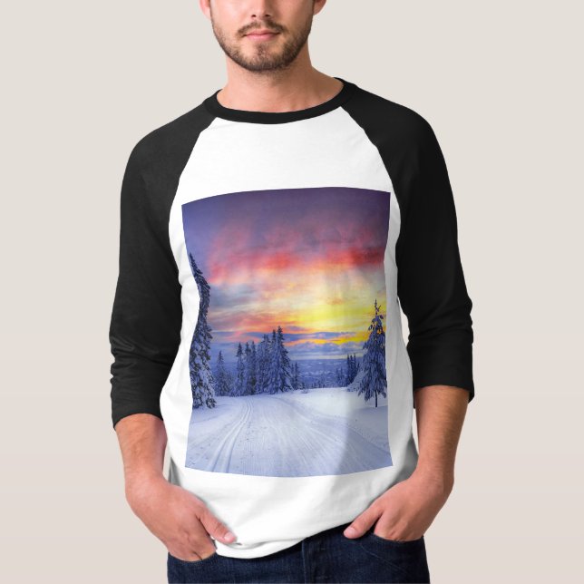 Camiseta Escenario de invierno (Anverso)