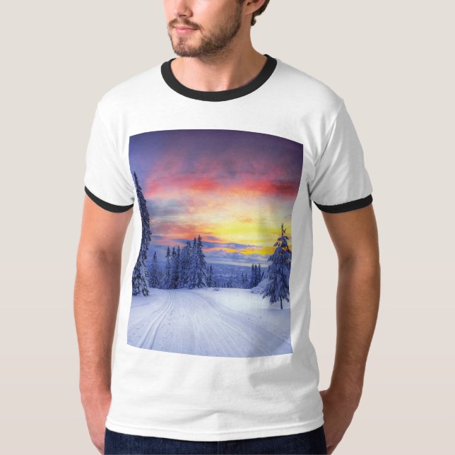 Camiseta Escenario de invierno (Anverso)