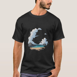 Camiseta Escenario de la playa de Isla