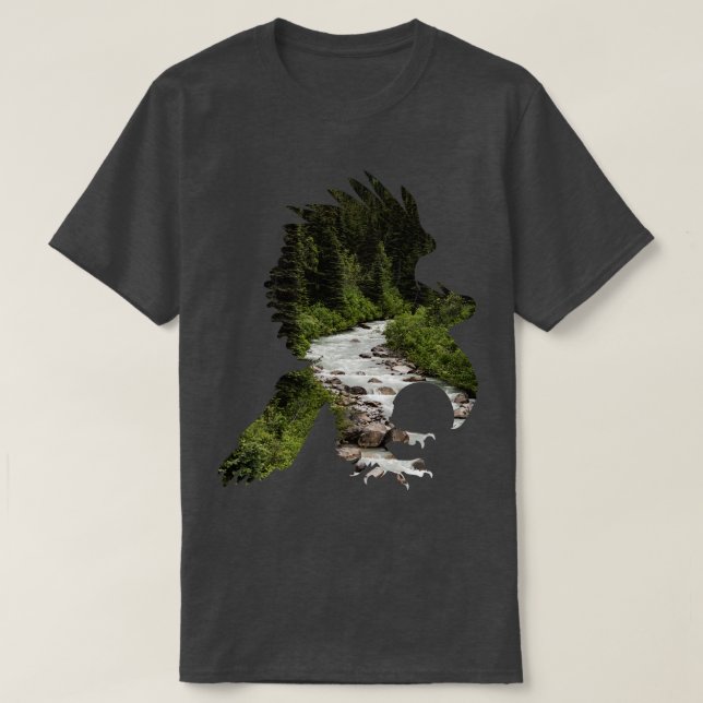 Camiseta Escenario de la ruta del Yukón del paso blanco TSh (Diseño del anverso)