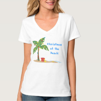 Camiseta Escenario de playa de navidades