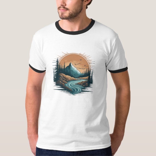 Camiseta Escenario del río Senene (Anverso)