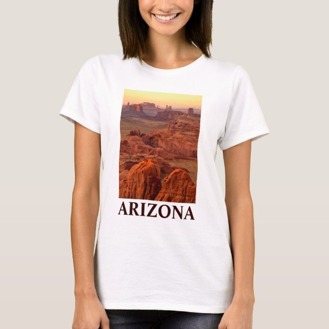 Camiseta Escenario del valle del monumento, Arizona (Anverso)