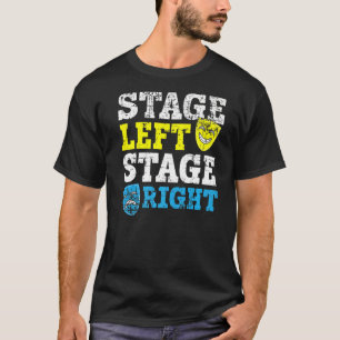 Camiseta Escenario izquierdo Escenario derecho Actor de tea