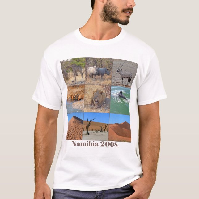 Camiseta Escenas de Namibia y de Botswana (Anverso)