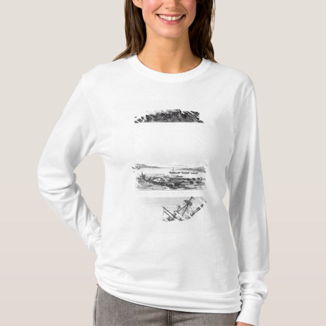 Camiseta Escenas del "beagle" que es reparado (Anverso)