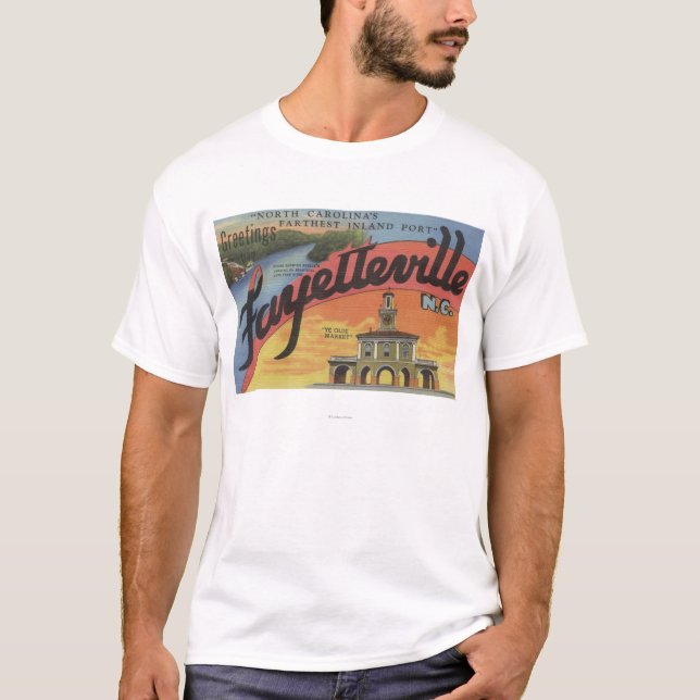 Camiseta Escenas grandes de la letra - Fayetteville, NC (Anverso)