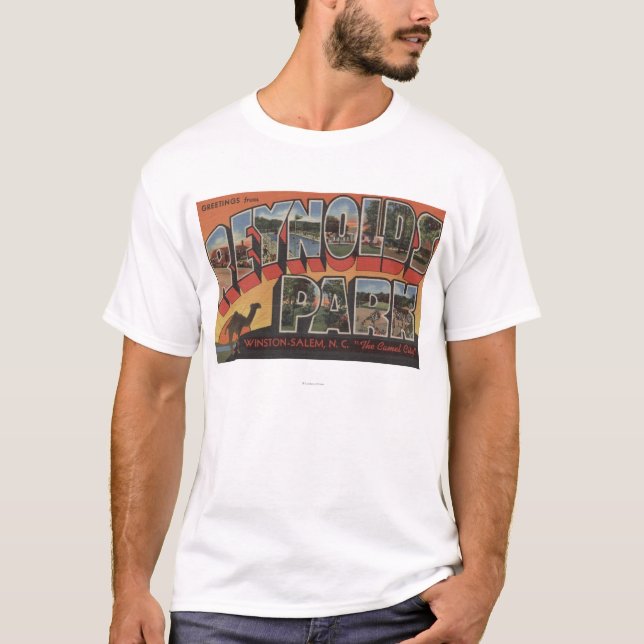 Camiseta Escenas grandes de la letra - parque de Reynolds, (Anverso)